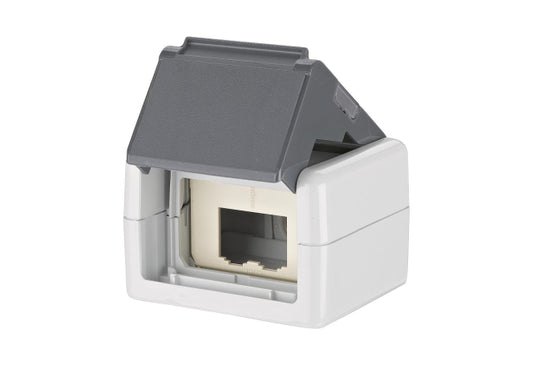 Metz E-DAT Modul IP44       1309430003-E AP-Gehäuse grau, ## ohne Module ##