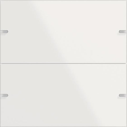 GIRA 502212 Wippenset 2fach Tastsensor4  TS4 Glas Weiß