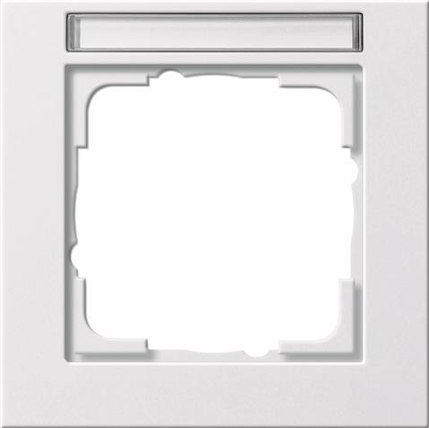 GIRA 109129 Abdeckrahmen 1fach BSF E2    Reinweiß glänzend