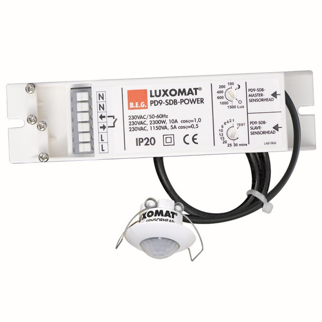 BEG Luxomat Einbau Präsenzmelder   92912    PD9-M-SDB-DE 360' weiss