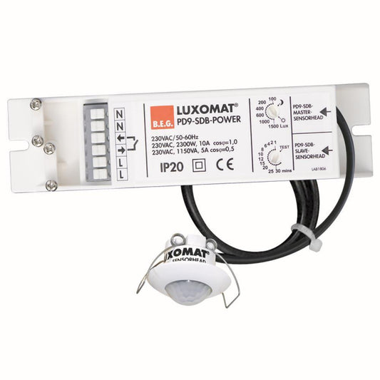 BEG Luxomat Einbau Präsenzmelder   92912    PD9-M-SDB-DE 360' weiss