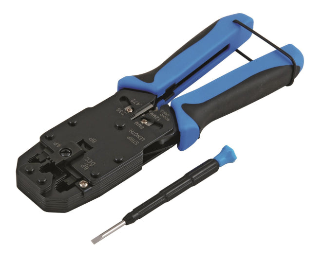 Crimpzange für Modularstecker   E-MUC410     geschirmt/ungeschirmt