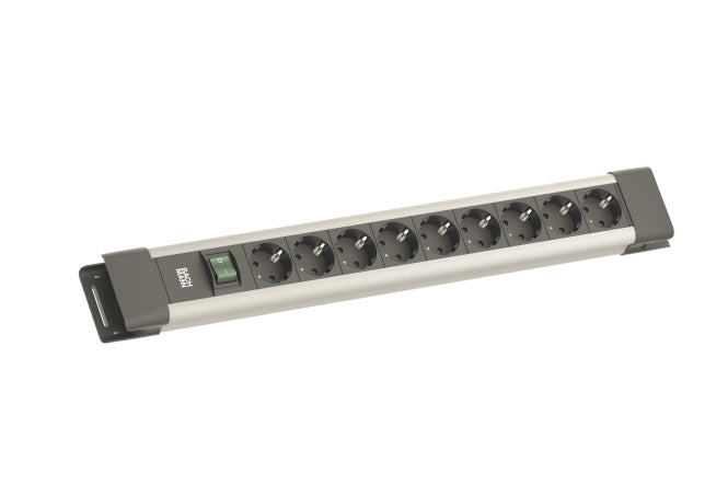 Bachmann CONNECTUS 9xCEE7/3     BM005902 1xSchalter 2,0m CEE7/7 Grau