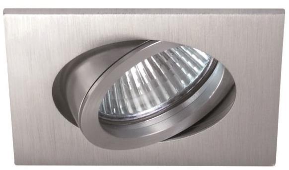 BRUM NV-Einbaustrahler mattalu   0065.25     GU5,3 50W DA68mm 82x82mm eckig