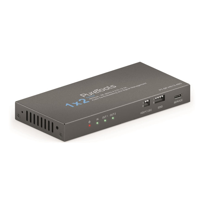 PureLink HDMI Splitter    PT-SP-HD12-48G 1x2 48Gbps 8K(60Hz 4:2:0) 12 bit, Audio