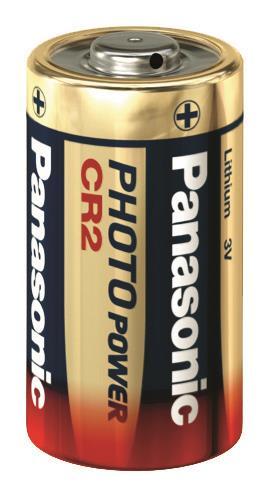 Panasonic Photobatterie CR2              Lithium 3V / 850mAh *Blister a 1 Stück