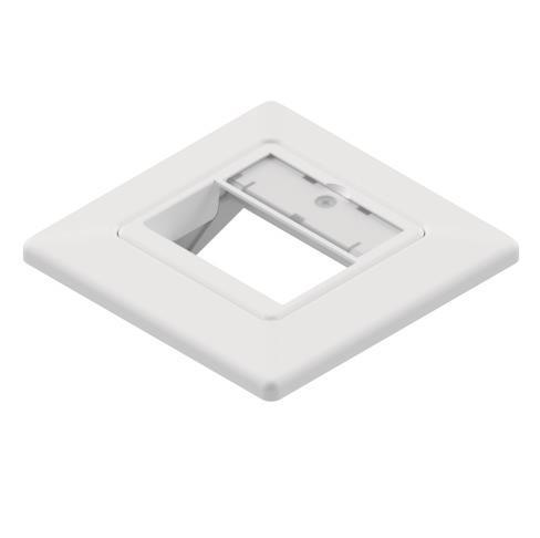 EasyLan Modulaufnahme SL leer             mit Zentralplatte+Rahmen 3fach RAL9010
