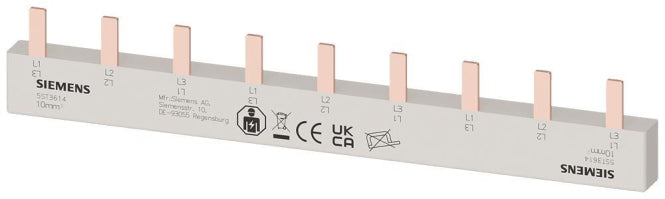 Siemens Stiftsammelschiene 10qmm 5ST3614 3x3Ph. berührungssicher