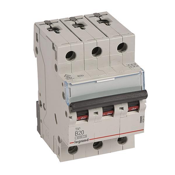 Legrand 403403 TX3 LS-Schalter B 20A     3-polig 6kA 400VAC 3TE