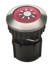 GRO Klingeltaster mit Beleuchtung  63052    Protact 105 LED rot/ Edelstahl