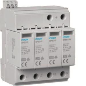 Hager Überspannungsableiter T2 4P SPB415 40kA TT/TNS Defektanzeige+Kontakt