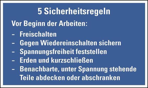 HEIN 175269 Hinweisschild 5  HEIN_175269 Sicherheits-regeln Folie 300x200mm