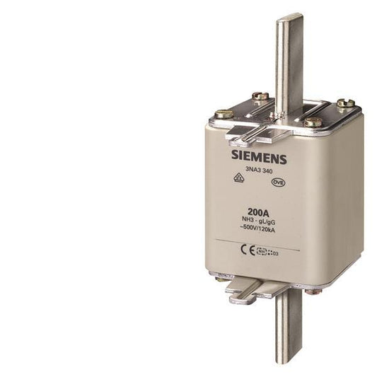 Siemens 3NA3365 NH3 500A 500VAC/440DC    gL/gG Sicherung spannungsführend