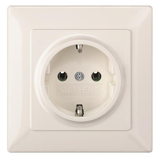 Siemens 5UB1580 DELTA line Schuko-       Steckdose 250VAC 16A Vollpl. 80x80mm
