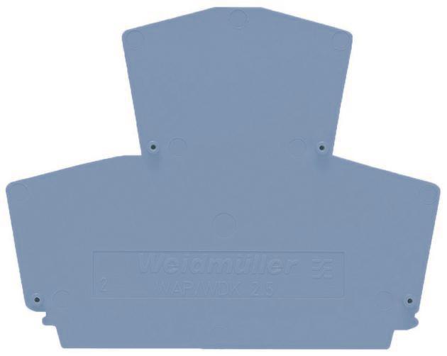 Weidmüller WAP WDK2.5 BL Abschlussplatte hellblau 1,5mm 1059180000