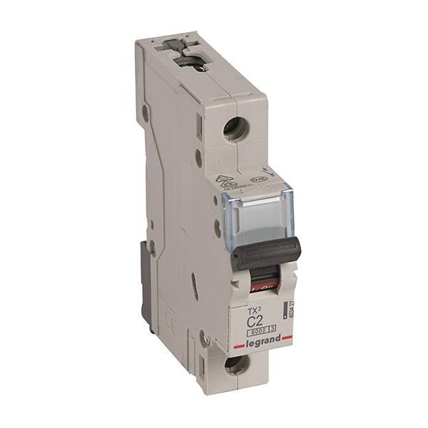Legrand 403427 TX3 LS-Schalter C 2A      1-polig 6kA 230/400VAC 1TE