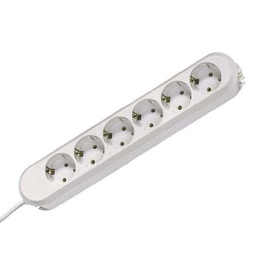 Bachmann Tischsteckdose         381.248K 6xSchuko weiß Strom 3m Schuko
