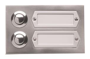 GRO AP Kontaktplatte               55532    ETA 502 GA 2fach Aluminium silber