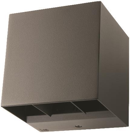 SGL Wandleuchte ARTES IP65 grafit 641703 8W 340lm 2700K dim, Winkel verstellbar