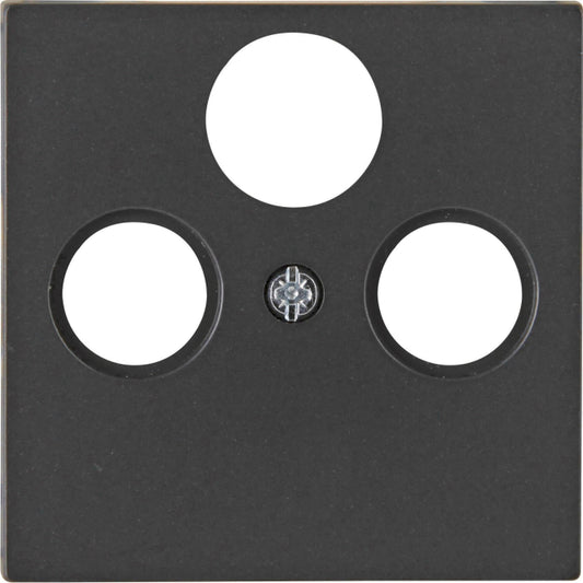 Kopp HK07-Antennen-Abdeckung   491050001 TV/RF/SAT Farbe:schwarz matt