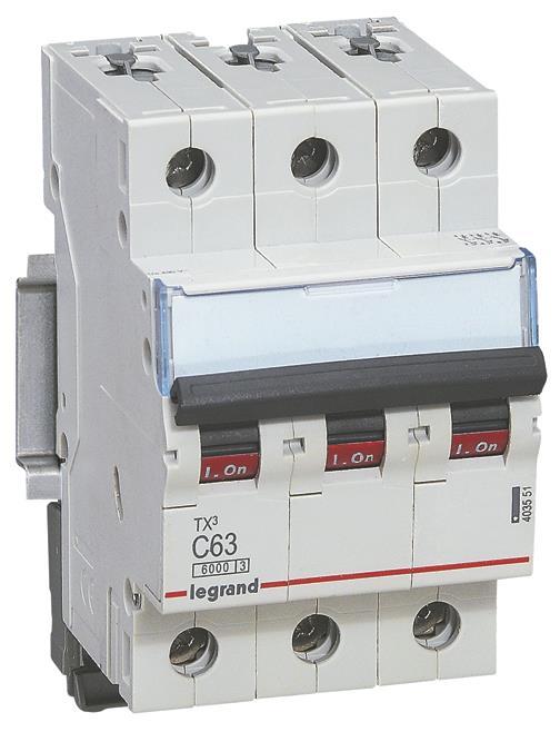 Legrand 404126 TX3 LS-Schalter B 16A     3-polig 10kA 400VAC 3TE