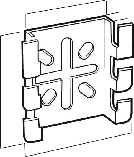 Cablofil CM586130 Wandausleger           sendzimirverzinkt schraubenlosen Bef.