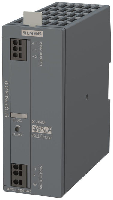 Siemens 6EP3332-3SB00-0AX0 SITOP PSU4200 Stromversorgung 1phasig DC 24V/3A