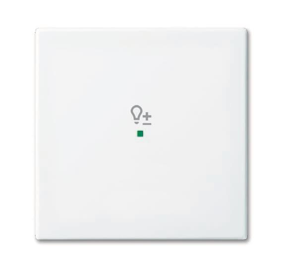 BJ Wippe 1f Dimmer alpinweiß 6234-10-914   Busch-free@home balance SI