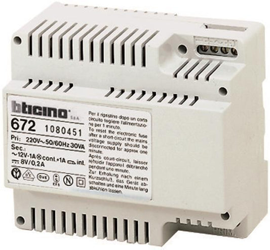BTicino 672 Netzgerät Mehrdraht          f.Altsystem TERRANEO 6TE DIN