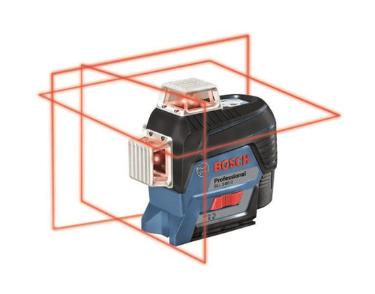 Bosch Linienlaser GLL 3-80 C - rot       1x2,0Ah inkl. Zubehör-Set     0601063R02