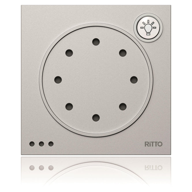 Ritto Portier Türsprechmodul     1876020 silber m.Lichttaste