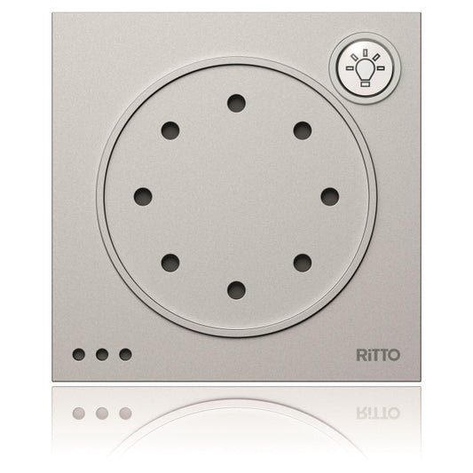 Ritto Portier Türsprechmodul     1876020 silber m.Lichttaste