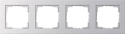 GIRA 021425 Abdeckrahmen 4fach E2        Farbe Alu