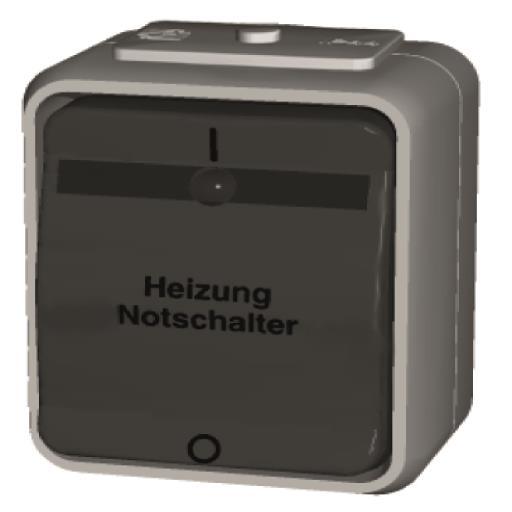 ELSO APWG Aqua-Top Heizung-       441229 Notschalter 2polig licht-/basaltgrau