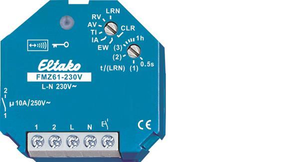 Eltako FMZ61-230V Funkaktor Multifunkt.  Zeitrelais 1S potenz.Glühlp.    30100230