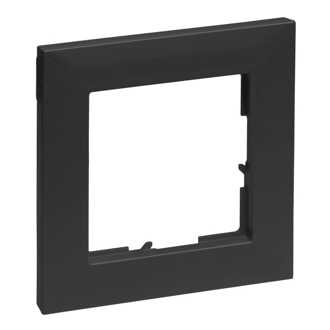 Legrand 765371 SEANO 1-fach Rahmen in    der Farbausführung Schwarz lackiert
