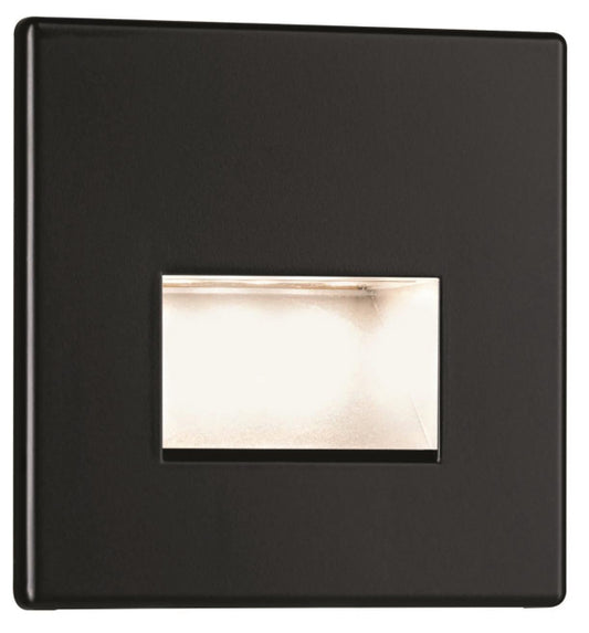 PAULM Wandeinbauleu. Edge Quadro   93094      1,2W 50lm 2700K WA55mm Schwarz