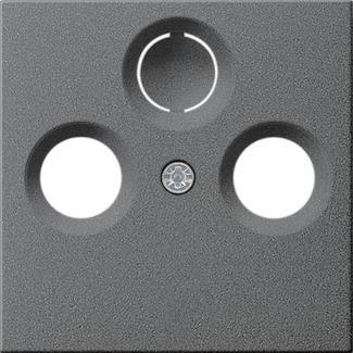 GIRA 086928 Abdeckung Koaxial-Antennen-  steckdose System 55 Anthrazit