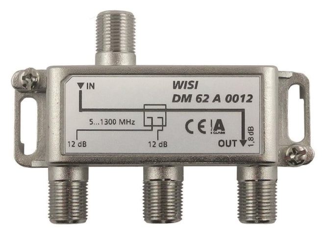 WISI 2-fach Abzweiger          DM62A0012     5-1300MHz 12dB Klasse A (+10dB)