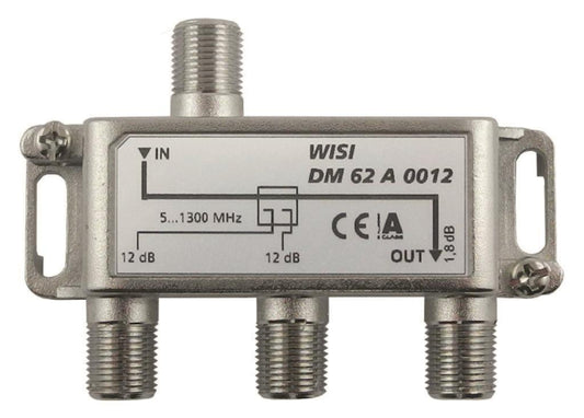 WISI 2-fach Abzweiger          DM62A0012     5-1300MHz 12dB Klasse A (+10dB)
