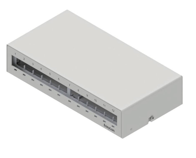 EasyLan EL preLink / fixLink             Unterbaupanel/Consolidation Point 12Port