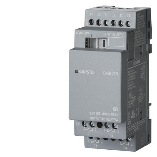 Siemens 6ED10551HB000BA2 LOGO!8 DM8 24R  Erw.-Mod. 2TE 4DE/4DA