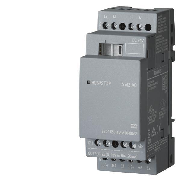 Siemens 6ED10551MM000BA2 LOGO! AM2 AQ    2AA 0-10V 0/4-20MA analog Ausgang