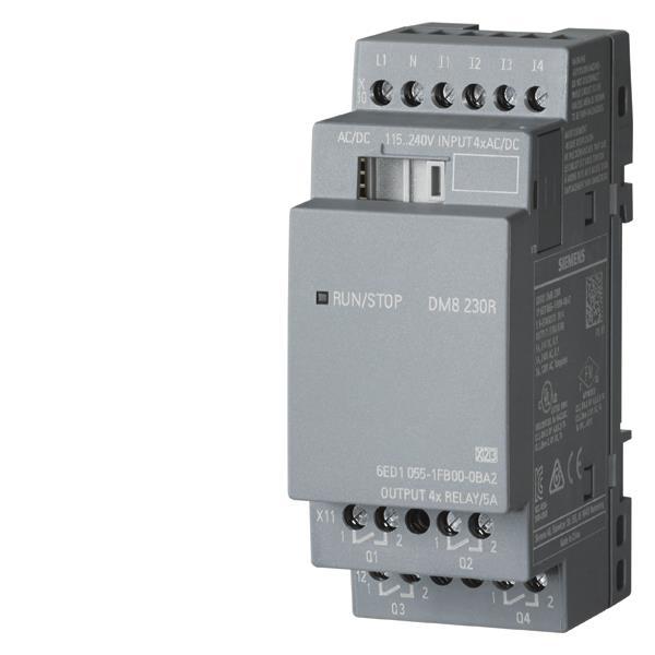 Siemens 6ED10551FB000BA2 LOGO! DM8 230R  Erw.-Mod. 2TE 4DE/4DA Logo 8