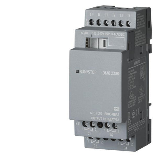 Siemens 6ED10551FB000BA2 LOGO! DM8 230R  Erw.-Mod. 2TE 4DE/4DA Logo 8