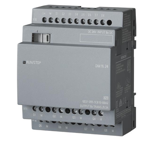 Siemens 6ED10551CB100BA2 LOGO!8 DM16     24 Erw.-Mod. 4TE 8DE/8DA