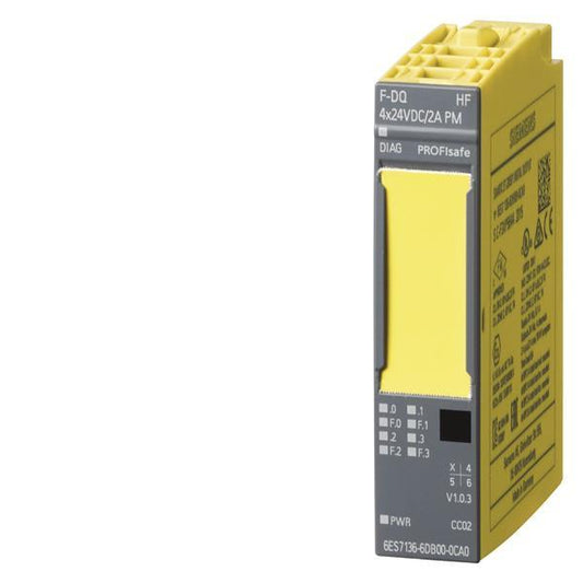 Siemens 6ES71366DB000CA0 SIMATIC DP      Elekt.module f.ET 200SP 4 F-DQ Profisafe