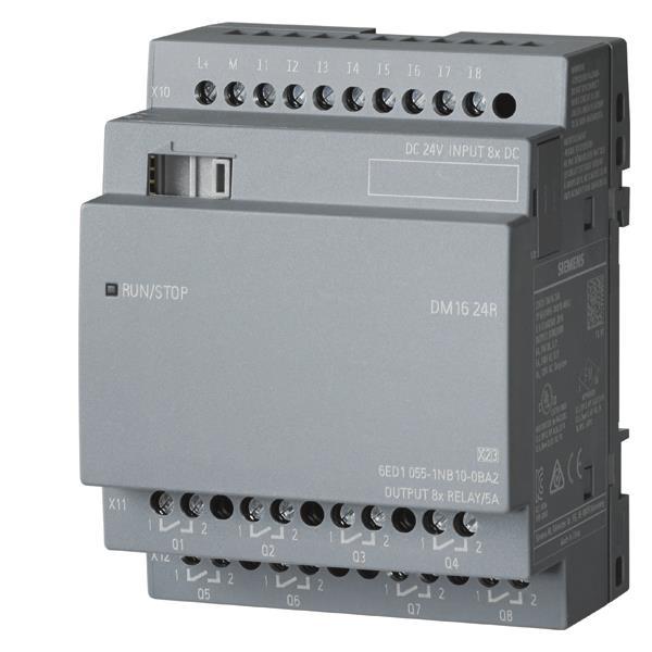 Siemens 6ED10551NB100BA2 LOGO! DM16 24R  Erw.-Mod. 4TE 8DE/8DA LOGO!8