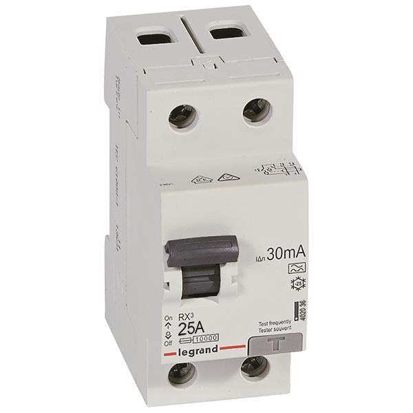 Legrand 402036 RX3 Fi-Schalter 25A       2-polig 30mA Typ A 230VAC 2TE