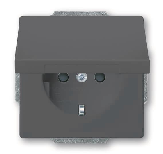 BJ SCHUKO Steckdosen-Einsatz  20 EUKB-81 anthrazit future linear
